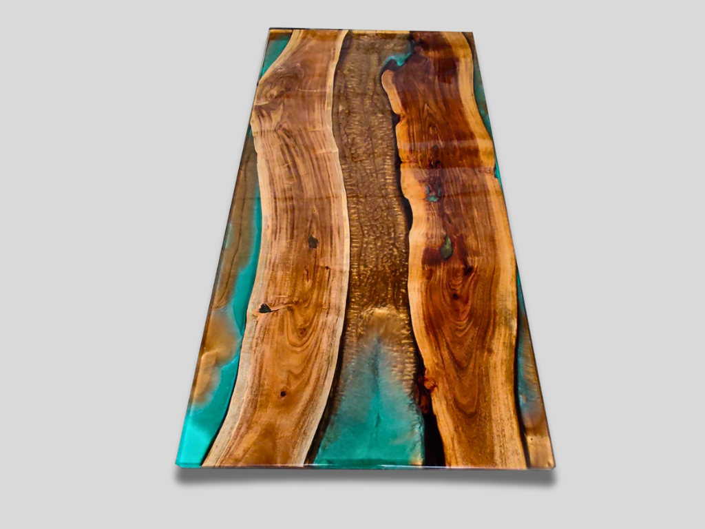 Epoxy Table, dining, sofa, center table top Live Edge Walnut Table ,Custom Order, Epoxy Resin River Table